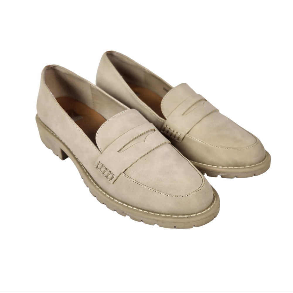 DV by Dolce Vita Catalina Chunky Lug Penny Loafer Faux Suede Women's Size 9